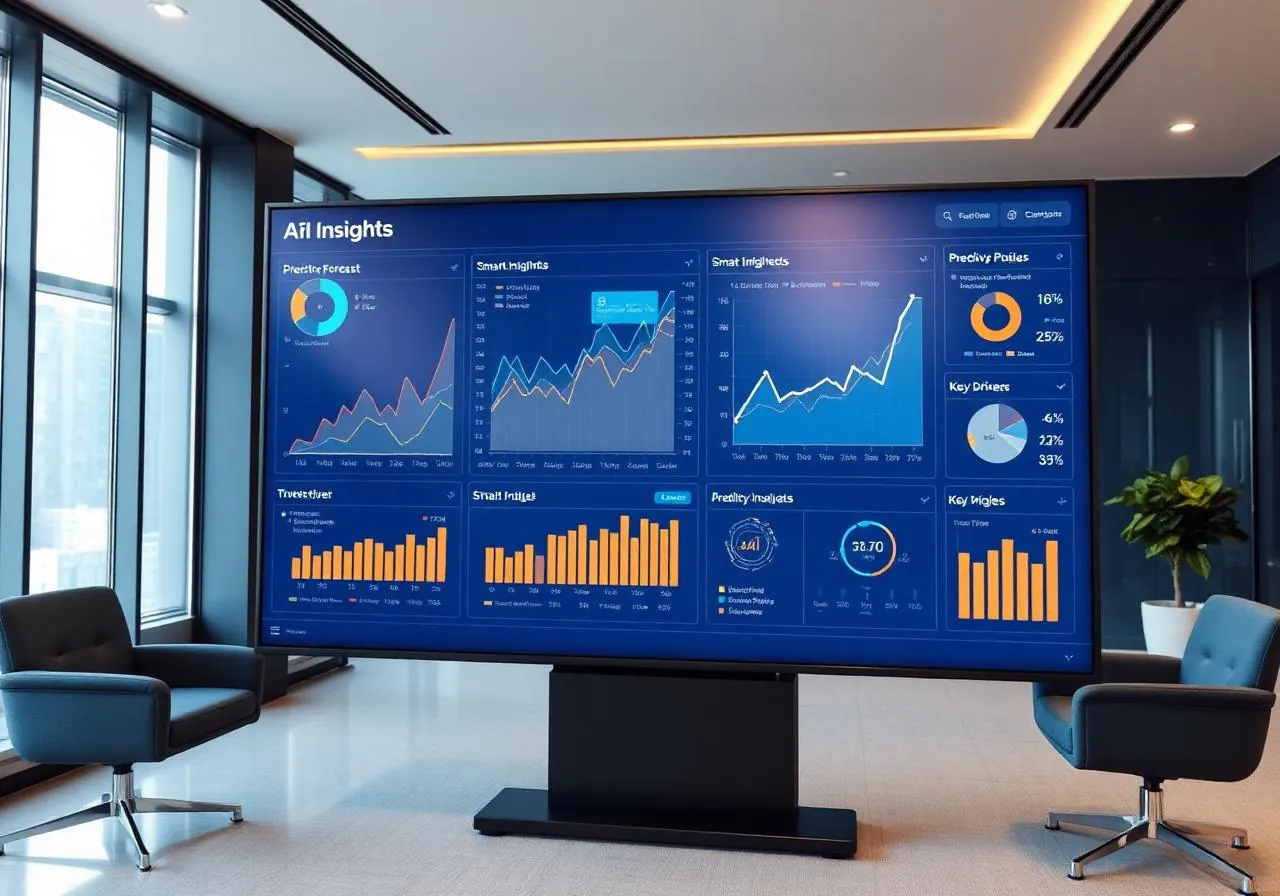 SAP Analytics Cloud smart insights dashboard